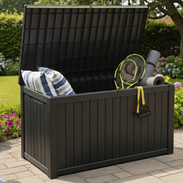 Large 680L Garden Storage Box with Bench Seat