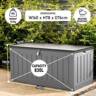 Extra Large 830L Garden Storage Box