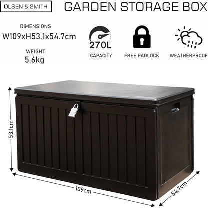 270L Indoor & Outdoor Storage Box
