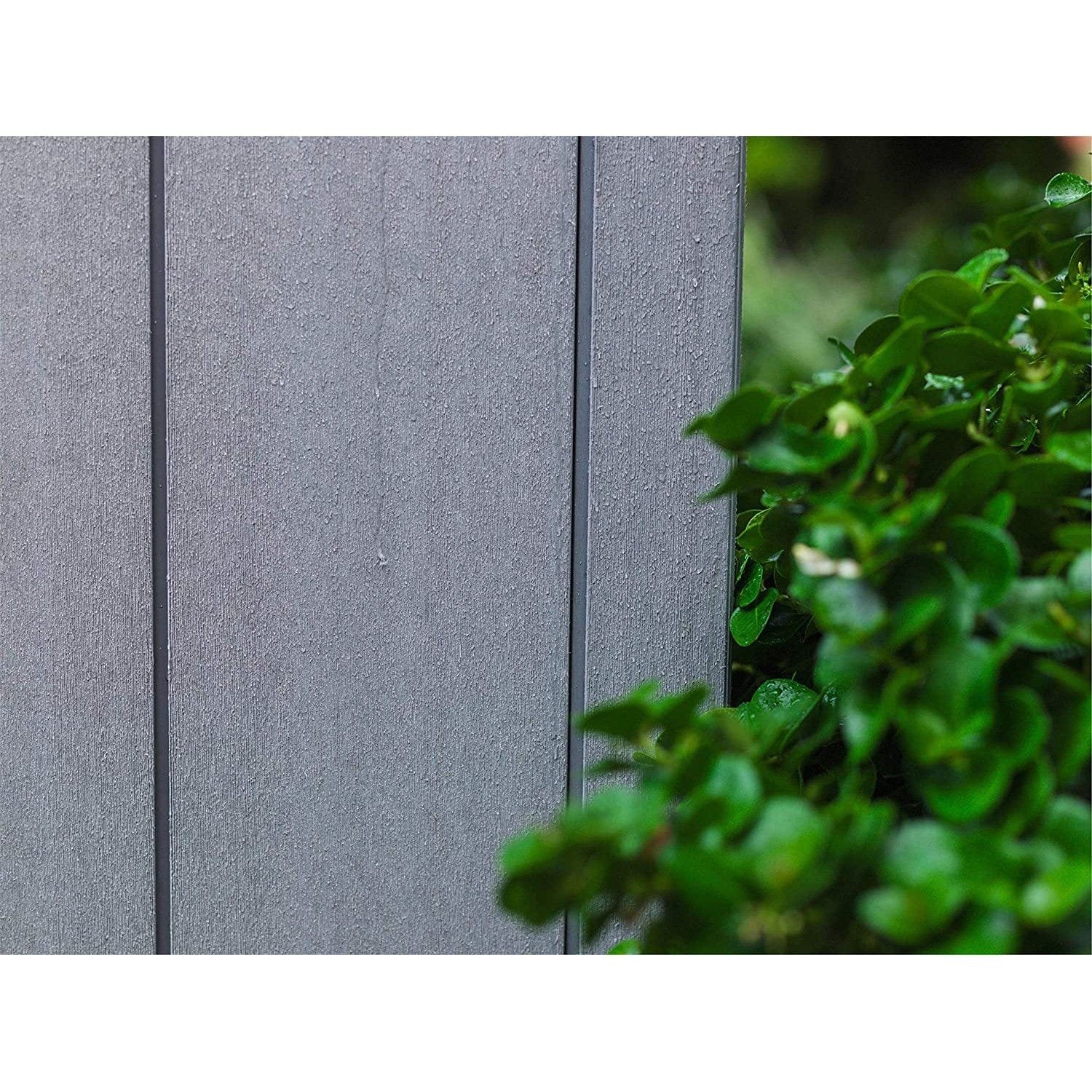Keter Artisan 7×11 ft Pent Grey Plastic 2 door Shed with floor & 1 window - Image 9
